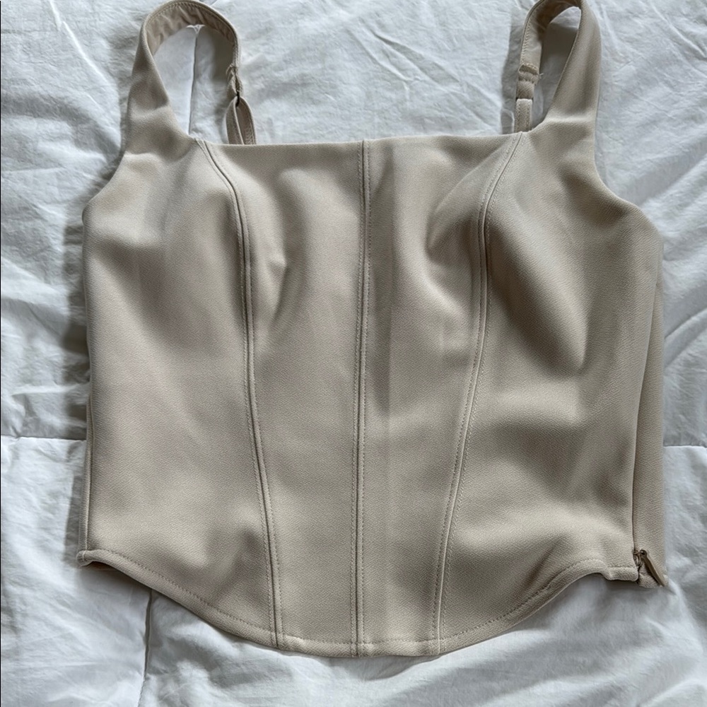 Abercrombie tan tank small. Never worn